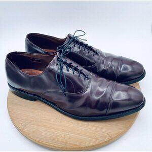 Allen Edmonds Park Avenue Shoes Mens 14 B Brown Leather Oxfords Cap